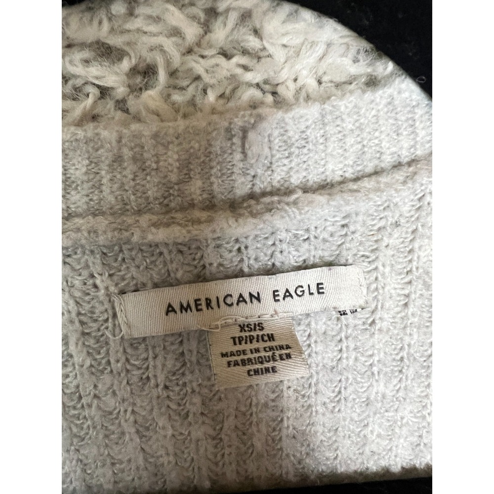 American Eagle Cardigan Sweater Womens XS / S Gray Open Casual Comfy Cozy Soft - Picture 2 of 8